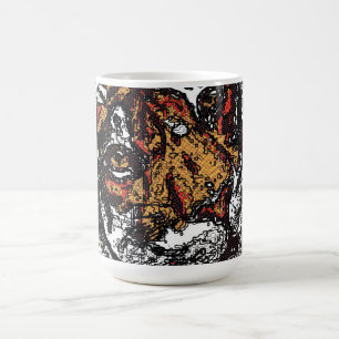 Tai Chi Qigong Tiger Iconic Insight Painting Desig Kaffeetasse
