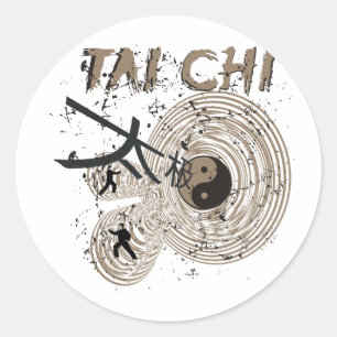 Tai-Chi Runder Aufkleber