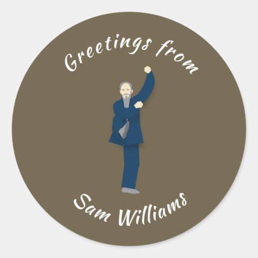 Tai Chi Runder Aufkleber (Vorderseite)