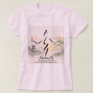 Tai Chi-Shirt mit "Namaste"-Definition. T-Shirt