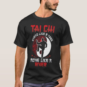 Tai Chi steht wie ein Baummartial Art Spiritual Yi T-Shirt