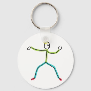Tai Chi Stockmann Schlüsselanhänger