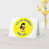 t'ai chi tai je Student zurück Karte (Gelbe Blume)