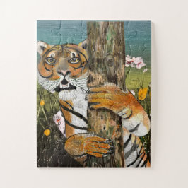 Tai Chi Tiger Illustration Puzzle