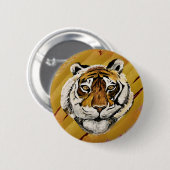 Tai Chi Tiger Symbolic Button (Vorne & Hinten)