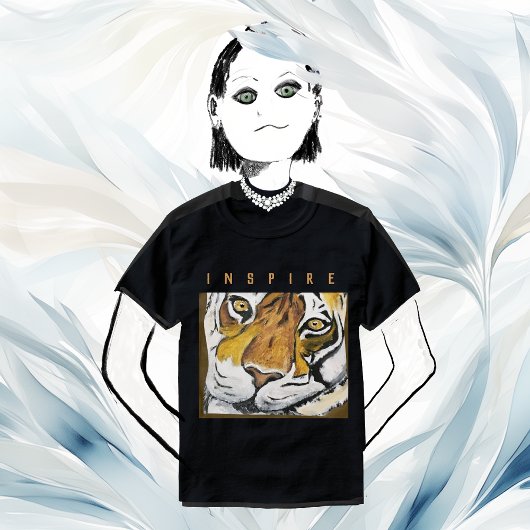 Tai Chi Tiger, Text personalisieren T-Shirt