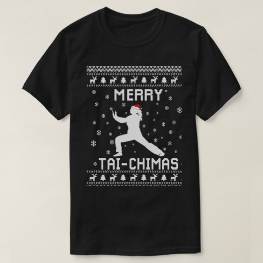 Tai Chi Ugly Christmas Sweater Geschenk für Tai Ch T-Shirt (Design vorne)
