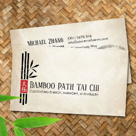 Tai Chi und Qigong - Bamboo Visitenkarte