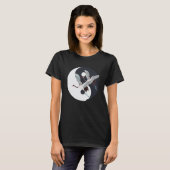 Tai Chi White Crane Yin Yang Qi Gong Chinese White T-Shirt (Vorne ganz)