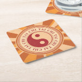 Tai Chi Yang Rechteckiger Pappuntersetzer (angewinkelt)