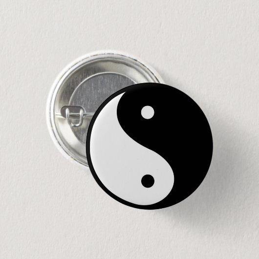 TAi-Chi YIN u. YANG-SYMBOL Button (Vorne & Hinten)