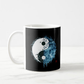 Tai Chi Yin Yang Water Flow Staat Meditate Harmoni Kaffeetasse
