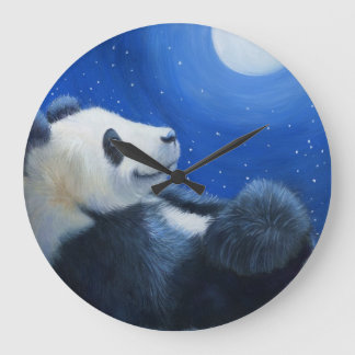 Tai Shan unter dem Mond Große Wanduhr