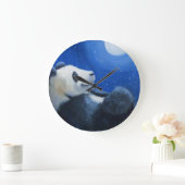 Tai Shan unter dem Mond Große Wanduhr (Zuhause)