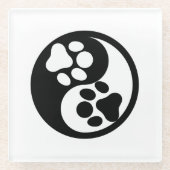 Taichi Paws Glasuntersetzer (Vorderseite)