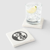 Taichi Paws Steinuntersetzer (Seitenansicht)