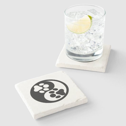 Taichi Paws Steinuntersetzer (Seitenansicht)