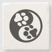 Taichi Paws Steinuntersetzer (Vorderseite)