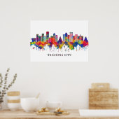 Taichung City Taiwan Skyline Poster (Küche)