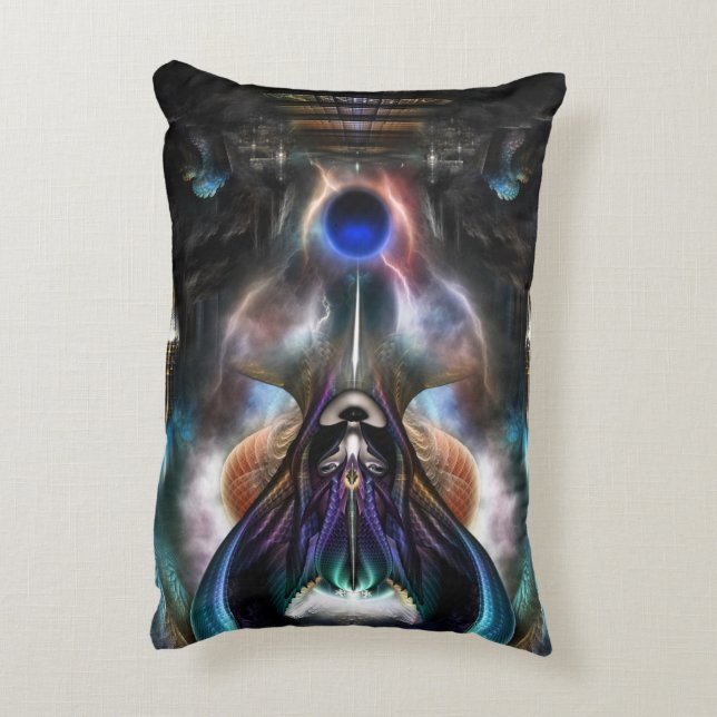 Taidushan Sai Geist von Power WD Accent Pillow Zierkissen (Rückseite(Vertikal))
