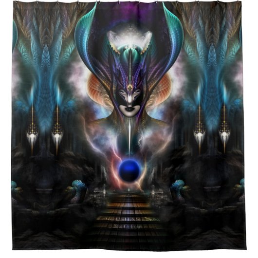 Taidushan Sai Geist von Power WD Duschvorhang (Vorderseite)