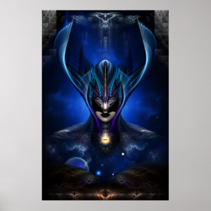 Taidushan Sai Shadow Blue Archival Poster