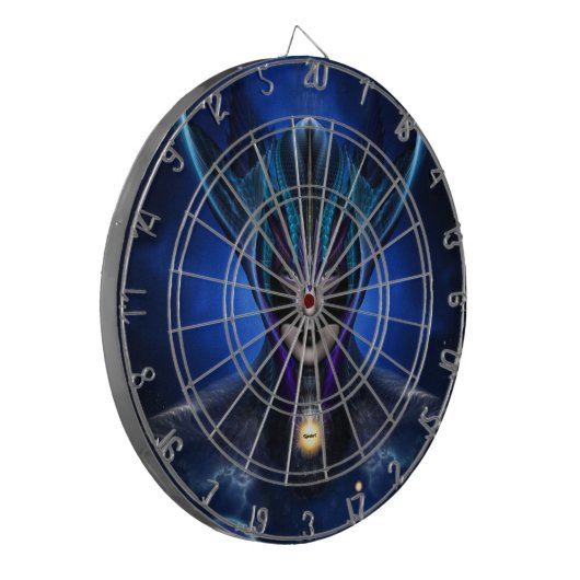 Taidushan Sai Shadow Blue Dartboard Dartscheibe (Vorderseite Links)