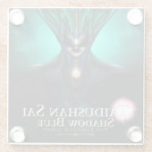 Taidushan Sai Shadow Blue - Emerald Glass Unterset Glasuntersetzer (Rückseite)