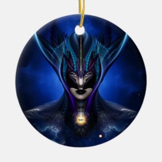 Taidushan Sai Shadow Blue Keramik Ornament (Vorne)