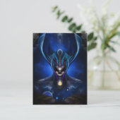 Taidushan Sai Shadow Blue Postcard Vrt Postkarte (Stehend Vorderseite)
