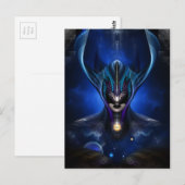 Taidushan Sai Shadow Blue Postcard Vrt Postkarte (Vorne/Hinten)