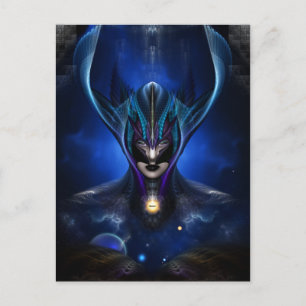 Taidushan Sai Shadow Blue Postcard Vrt Postkarte