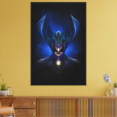 Taidushan Sai Shadow Blue RB BLK Canvas Print Leinwanddruck (Insitu (Wohnzimmer))