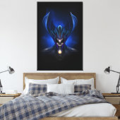 Taidushan Sai Shadow Blue RB BLK Canvas Print Leinwanddruck (Insitu (Schlafzimmer))