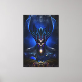 Taidushan Sai Shadow Blue RB Portrait Canvas Print Leinwanddruck