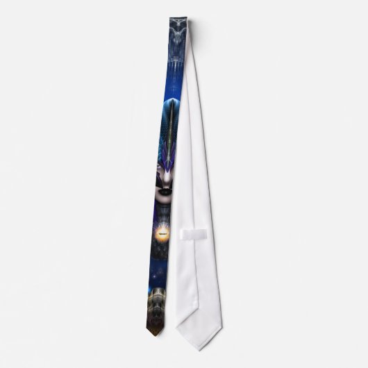 Taidushan Sai Shadow Blue RB Portrait Krawatte (Rückseite)
