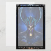 Taidushan Sai Shadow Blue Stationery Briefpapier (Vorne/Hinten)