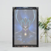 Taidushan Sai Shadow Blue Stationery Briefpapier (Stehend Vorderseite)