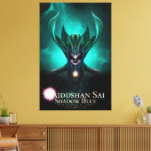 Taidushan Sai Shadow Blue TEL Canvas Print Leinwanddruck (Insitu (Wohnzimmer))