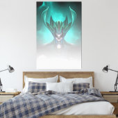Taidushan Sai Shadow Blue TELGR Canvas Print Leinwanddruck (Insitu (Schlafzimmer))