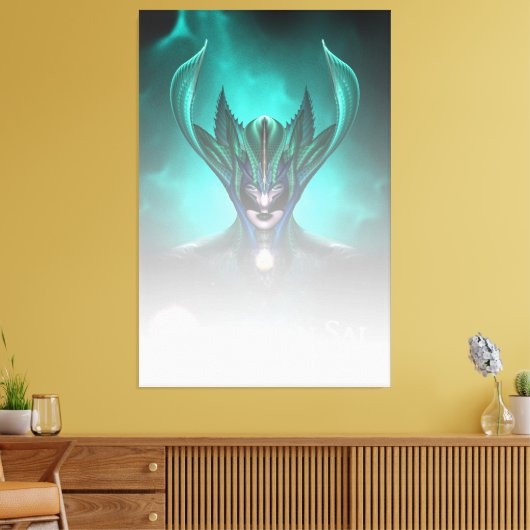 Taidushan Sai Shadow Blue TELGR Canvas Print Leinwanddruck (Insitu (Wohnzimmer))
