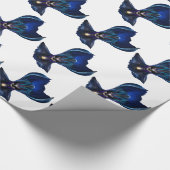 Taidushan Sai Shadow Blue Wrapping Paper Geschenkpapier (Ecke)
