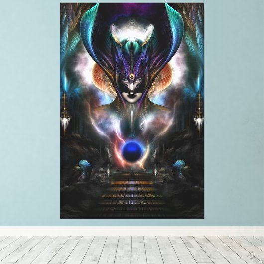 Taidushan Sai Spirit of Power WD Canvas Print Leinwanddruck (Insitu (Holzboden))