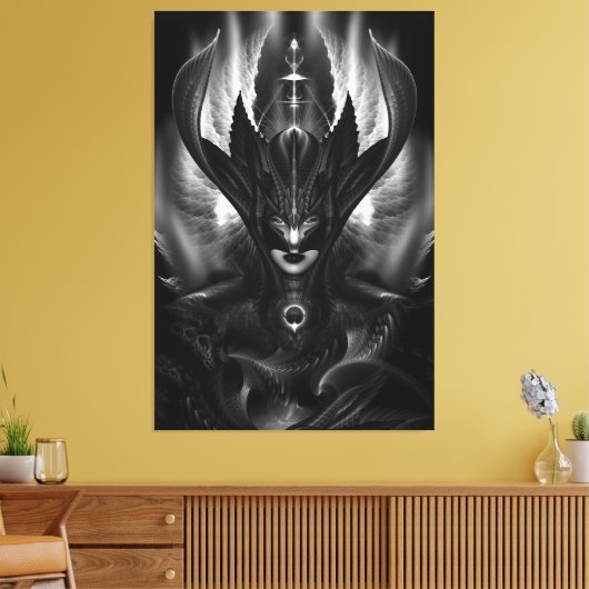 Taidushan Sai Talons of Time BlackSun Canvas Print Leinwanddruck (Insitu (Wohnzimmer))