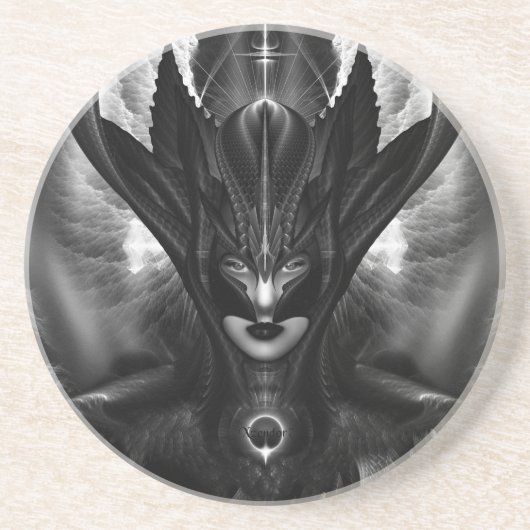 Taidushan Sai TOT BlackSun Sandstone Untersetzer (Vorne)