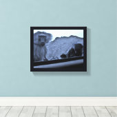 Taif Baboons Leinwanddruck (Insitu (Holzboden))