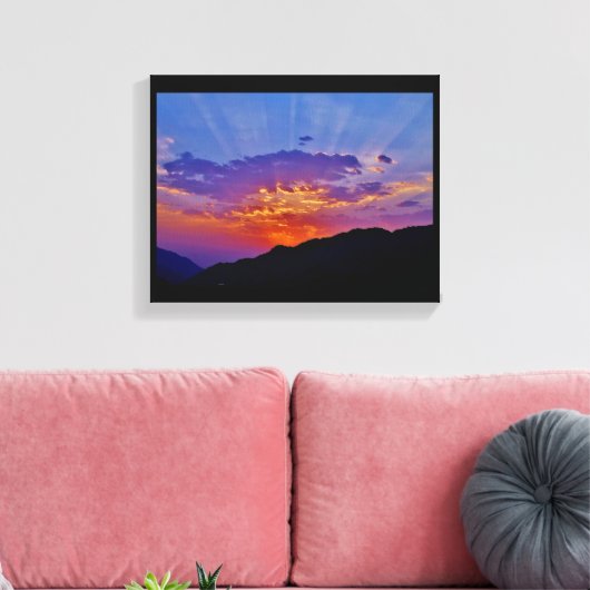 Taif Sunset Leinwanddruck (Insitu (Wohnzimmer))