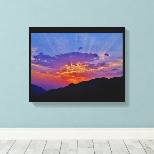 Taif Sunset Leinwanddruck (Insitu (Holzboden))