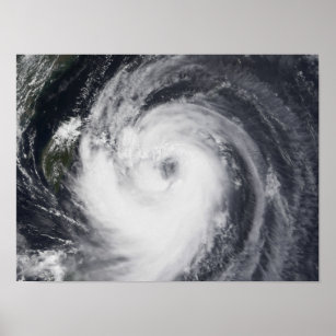 Taifun Chaba im Western des Pazifischen Ozeans Poster