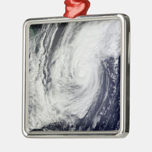 Taifun Chaba über den Ryukyu-Inseln, Japan Silbernes Ornament (Links)